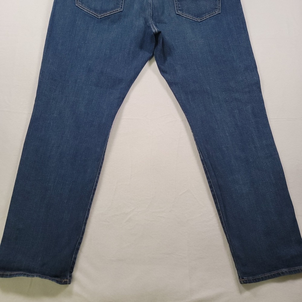 Lucky Brand 121 Heritage Slim Jeans Mens 40x30 Blue Dark Wash Stretch Denim - Picture 15 of 16
